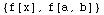 {f[x], f[a, b]}